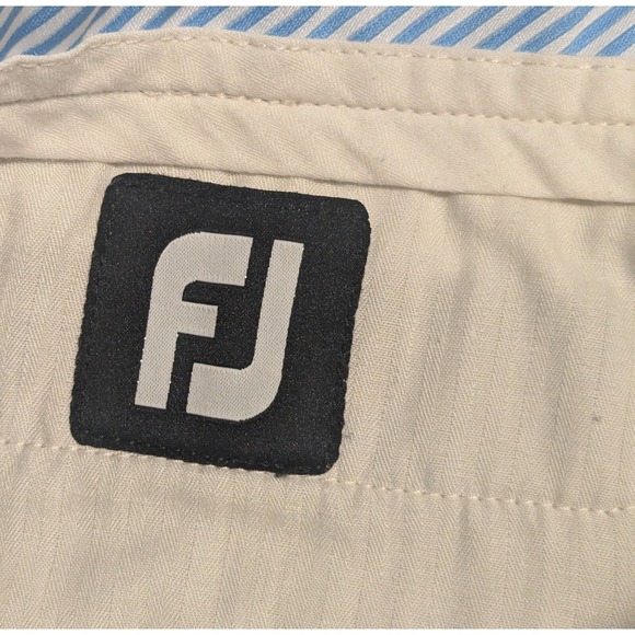FJ FootJoy Men's 34 x 31 (tag 34x32) Gold Stretch Straight Leg Flat Front Pants - Picture 7 of 10